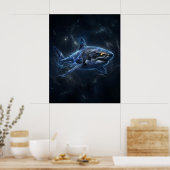 Poster Galactic Shark Star Abyss (Cuisine)