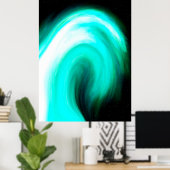 Poster Galactique Bleu (Bureau à domicile)