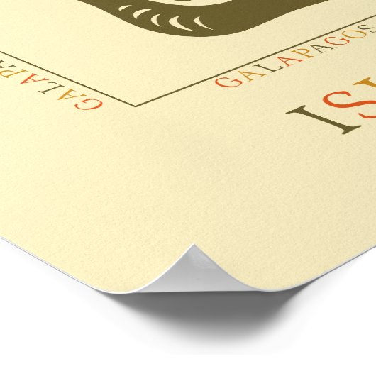 Poster Galapagos Iguana (Coin)