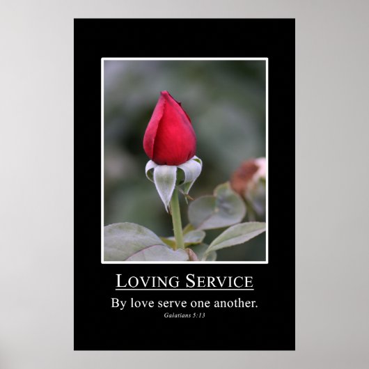 Poster Galates 5:13 Servir les autres avec amour (Devant)