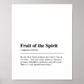 Poster Galates 5:22-23 Fruit de l'Esprit (Devant)