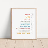 Poster Galates 5:22-23 Fruit de l'Esprit