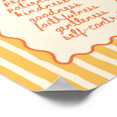 Poster Galates 5:22-23 Fruit de l'Esprit (Coin)