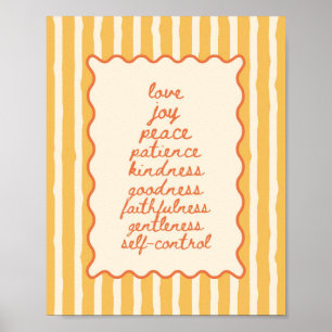 Poster Galates 5:22-23 Fruit de l'Esprit