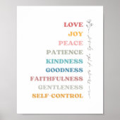 Poster Galates 5:22-23 Fruit de l'Esprit (Devant)