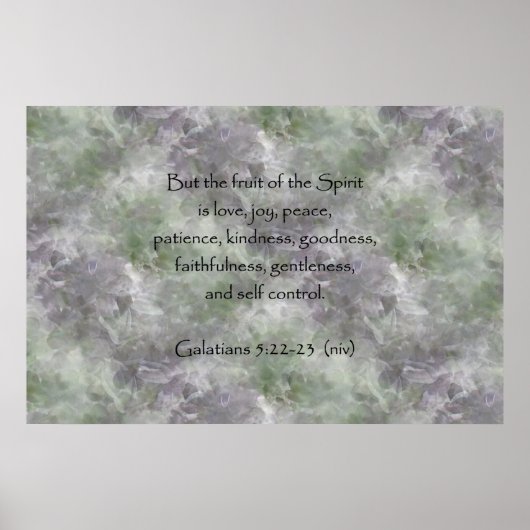 Poster Galatians 5:22-23 ~ Fruit of the Spirit (Devant)