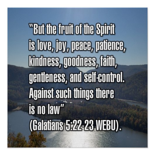 Poster Galatians 5:22-23 WEBU (Devant)