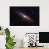 Poster Galaxie Andromeda prise avec filtre Alpha hydrogèn (Bureau à domicile)