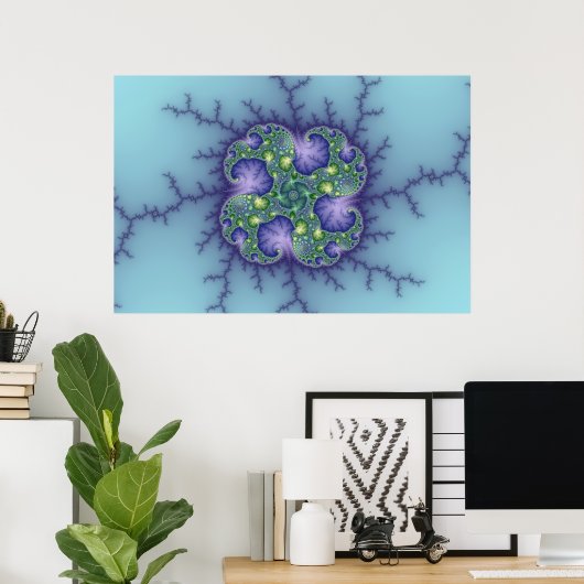 Poster Galaxie atomique5 (Bureau à domicile)