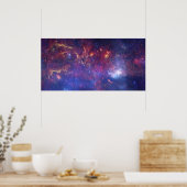 Poster Galaxie brillante dans l'espace (Cuisine)