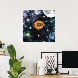 Poster Galaxie céleste Nebula Planète Hubble Photo