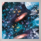 Poster Galaxie céleste Nebula Planète Hubble Photo (Devant)