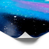 Poster Galaxie Colorée (Coin)