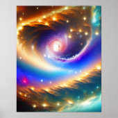 Poster Galaxie cosmique avec Star de tournage Imprimer (Devant)