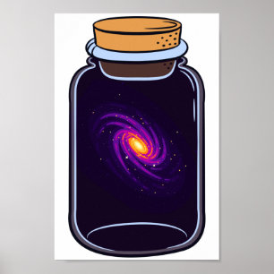 Poster Galaxie dans un univers Jar Glas Amateurs d'espace
