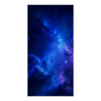Poster Galaxie de la nébuleuse Deep Blue