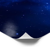 Poster Galaxie de la nébuleuse Deep Blue (Coin)