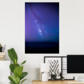 Poster Galaxie de la Voie Lactée Bleue (Bureau à domicile)