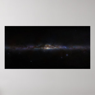 Poster Galaxie de la Voie Lactée vue dans le ciel de la p