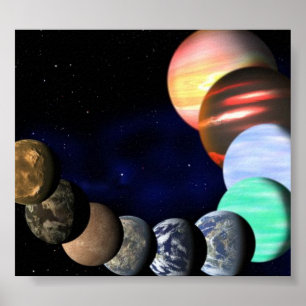 POSTER GALAXIE DE PLANÈTE