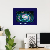 Poster Galaxie d'émeraude et de violet (Bureau à domicile)