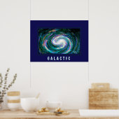 Poster Galaxie d'émeraude et de violet (Cuisine)