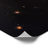 Poster Galaxie du Cartwheel, télescope spatial James Webb (Coin)