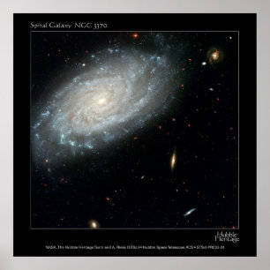 Poster Galaxie en spirale NGC 3370