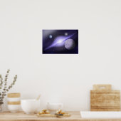Poster Galaxie énorme. Harmonie de l'espace profond (Cuisine)