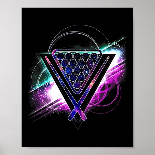 Poster Galaxie esthétique Billiards (Devant)
