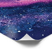 Poster Galaxie Rose (Coin)