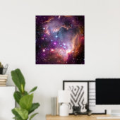 Poster Galaxie rose Nebula Universe Supernova Stars Nuit (Bureau à domicile)