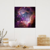 Poster Galaxie rose Nebula Universe Supernova Stars Nuit (Cuisine)