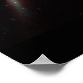 Poster Galaxie Rose Rouge (Coin)