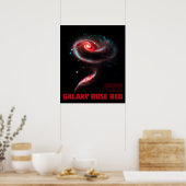 Poster Galaxie Rose Rouge (Cuisine)