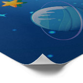 Poster Galaxie spatiale (Coin)