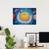 Poster Galaxie spatiale (Bureau à domicile)