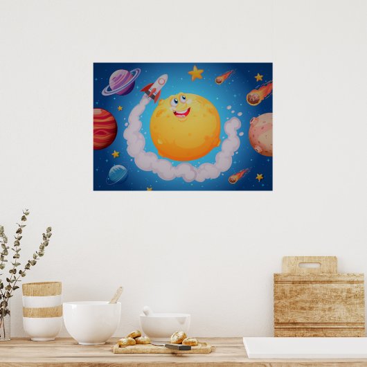 Poster Galaxie spatiale (Cuisine)