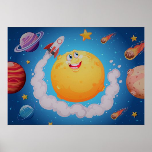 Poster Galaxie spatiale (Devant)