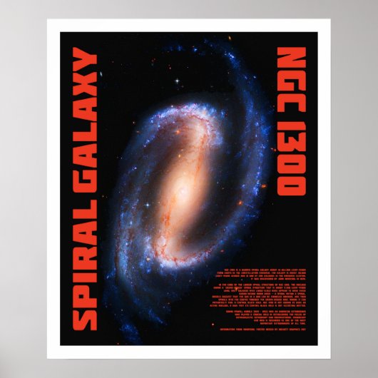 Poster Galaxie spirale (Devant)
