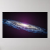 Poster Galaxie spirale Art spatial (Devant)