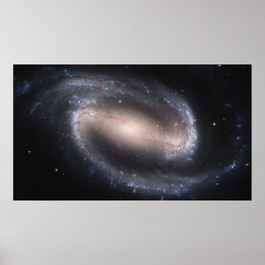 Poster Galaxie spirale barrée NGC 1300 (Devant)