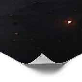 Poster Galaxie spirale dans l'espace profond avec noyau l (Coin)