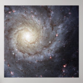 Poster Galaxie spirale M74 (Devant)