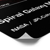 Poster Galaxie Spirale M81 - Télescope Spitzer (Coin)