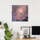 Poster Galaxie Spirale M83, Ablaze Avec Formation Star. (Bureau à domicile)