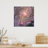 Poster Galaxie Spirale M83, Ablaze Avec Formation Star. (Cuisine)