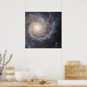 Poster Galaxie spirale Messier 74 (M74) | NGC 628 | Hubbl (Cuisine)
