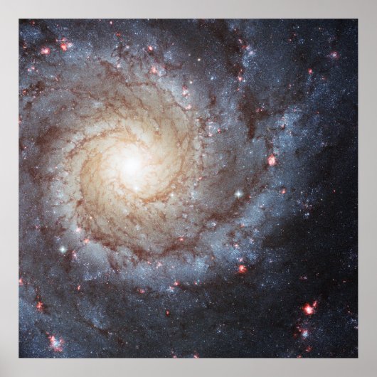 Poster Galaxie spirale Messier 74 (M74) | NGC 628 | Hubbl (Devant)
