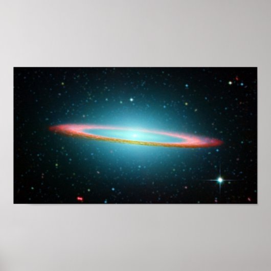 Poster Galaxie spirale Sombrero NGC 4594 (Devant)